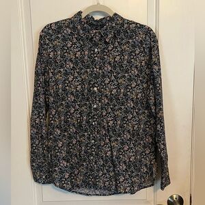 NWT Ann Taylor Loft Floral Button-Up Shirt